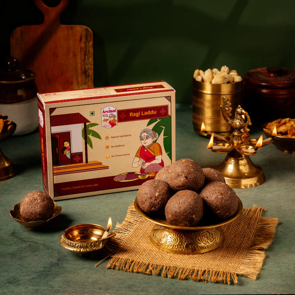 Raagi Laddu with Jaggery