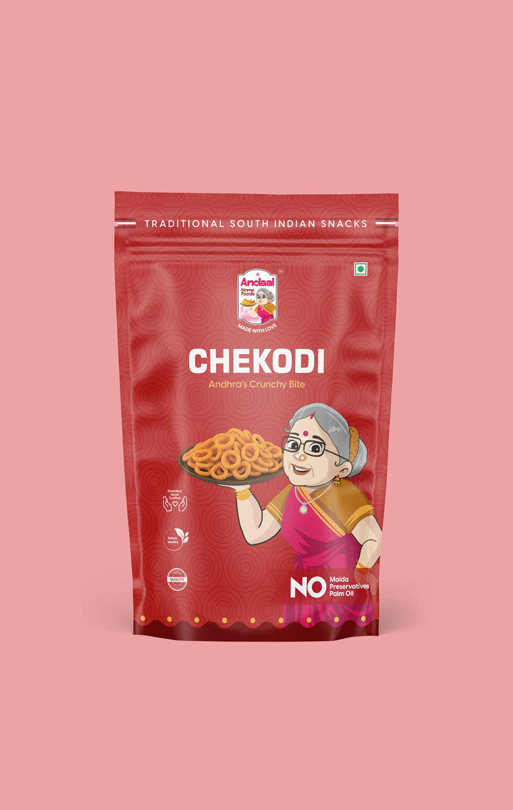 ANDAAL HOME FOODS Chekodi (150g) – Andhra Chekodi Rings | No Maida | No ...